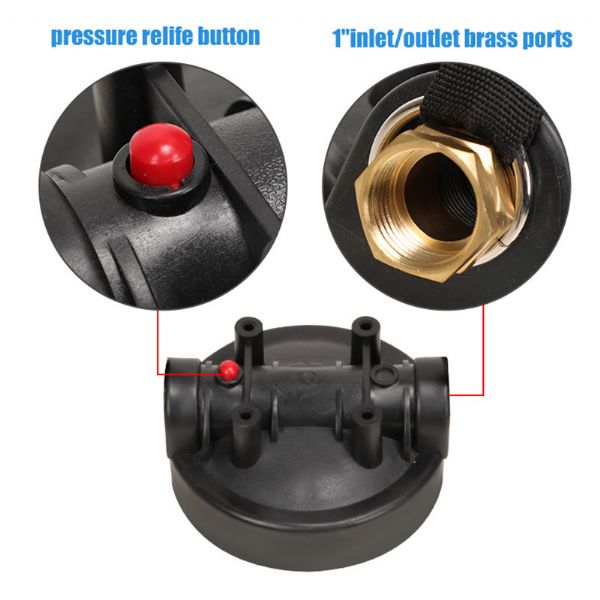 Filtro purificador de agua de 10 pulgadas para vehículos recreativos - 80R01F