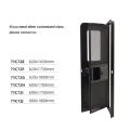 Puerta de un solo punto para autocaravanas de aleación de aluminio - 71C72E