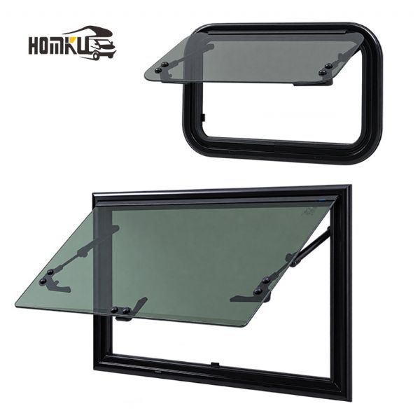 Ventana de Empuje Templada para RV con Persiana Plisada - 70A59N