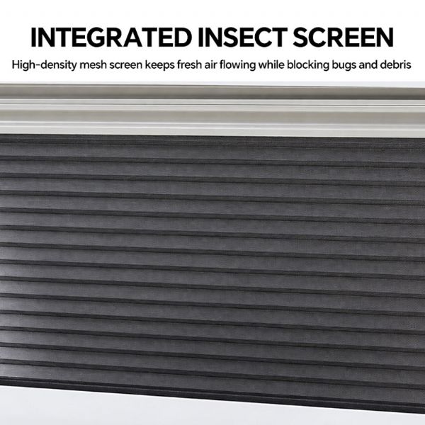 Ventana de Empuje Templada para RV con Persiana Plisada - 70A59N