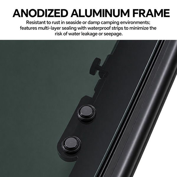 Ventana de Empuje Templada para RV con Persiana Plisada - 70A59N